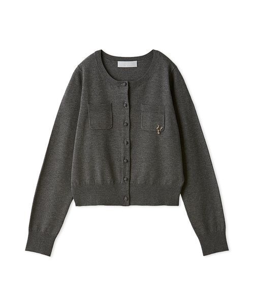 CELFORD（セルフォード）チャームポケットカーディガン　グレー チャームポケットカーディガン（ルームウェア/パジャマ
