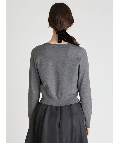 CELFORD（セルフォード）チャームポケットカーディガン　グレー チャームポケットカーディガン（ルームウェア/パジャマ