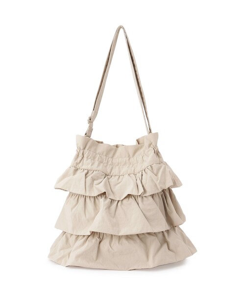 grove（グローブ）の「【撥水】ティアードドロストショルダー（ショルダーバッグ・レディース・ダークグレー/アイボリー/ブラック/ライトベージュ・00）」の19枚目の写真