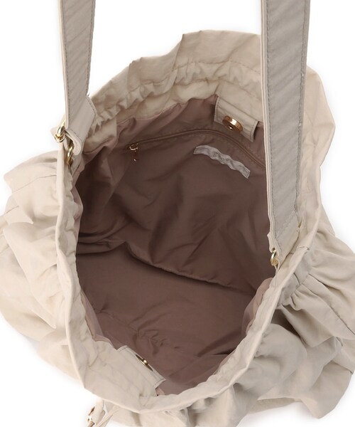 grove（グローブ）の「【撥水】ティアードドロストショルダー（ショルダーバッグ・レディース・ダークグレー/アイボリー/ブラック/ライトベージュ・00）」の21枚目の写真