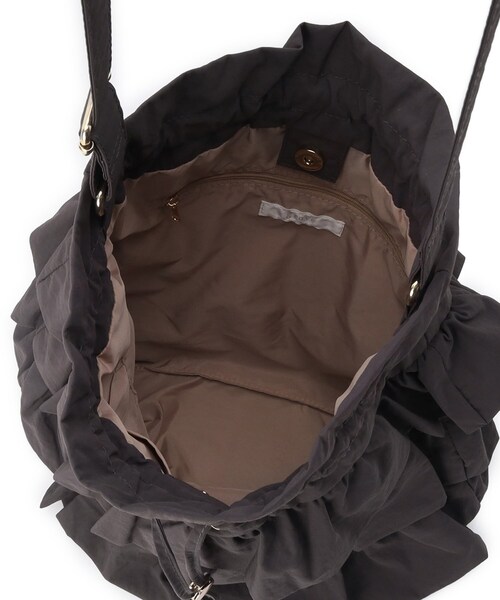 grove（グローブ）の「【撥水】ティアードドロストショルダー（ショルダーバッグ・レディース・ダークグレー/アイボリー/ブラック/ライトベージュ・00）」の22枚目の写真