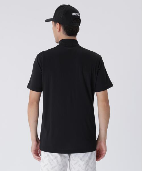 【ブラック】サライテック半袖ハイネックシャツ <EARLY AUTUMN> (MENS) セール】【PING APPAREL】サライテック半袖ハイネックシャツ ＜EARLY