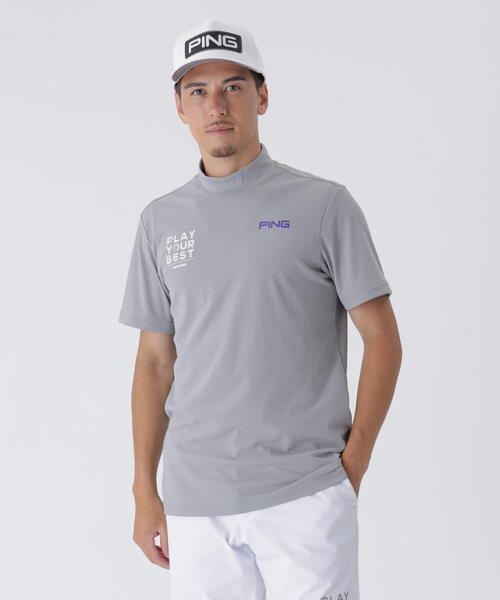 PING APPAREL】サライテック半袖ハイネックシャツ ＜EARLY AUTUMN