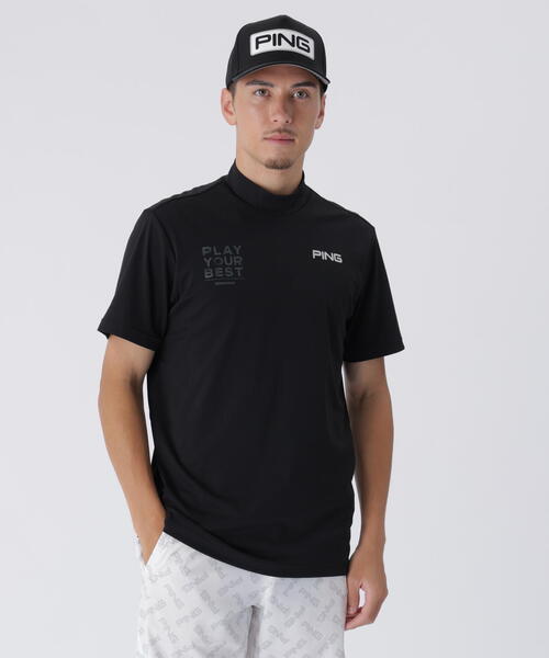 PING APPAREL】サライテック半袖ハイネックシャツ ＜EARLY AUTUMN
