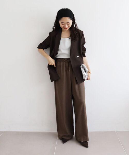 le.coeur blanc(ルクールブラン)の「2WAYニットタンク(ニット/セーター・レディース・ゴールド/ダークブラウン/オフホワイト/シルバー/ブラック・38)」の17枚目の写真