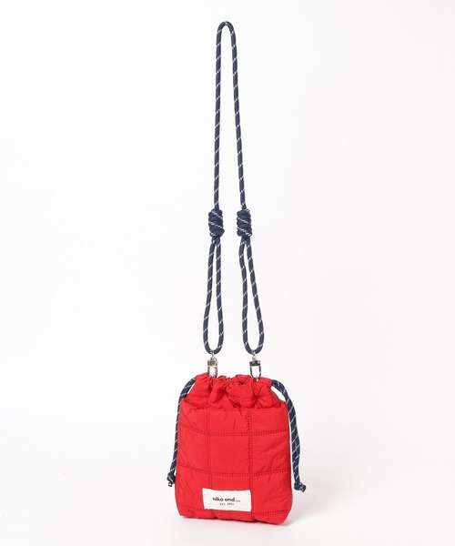 niko and...（ニコアンド）の「オリジナルキルト巾着ショルダーバッグ（ショルダーバッグ・レディース・ブラウン/レッド/アイボリー/ブラック/イエロー/その他1/ホワイト系その他/グリーン/ライトブルー/ブラック系その他・0）」の9枚目の写真