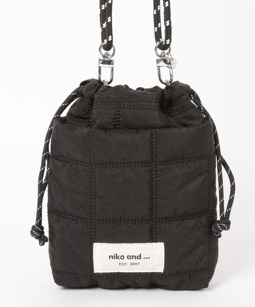 niko and...（ニコアンド）の「オリジナルキルト巾着ショルダーバッグ（ショルダーバッグ・レディース・ブラウン/レッド/アイボリー/ブラック/イエロー/その他1/ホワイト系その他/グリーン/ライトブルー/ブラック系その他・0）」の19枚目の写真