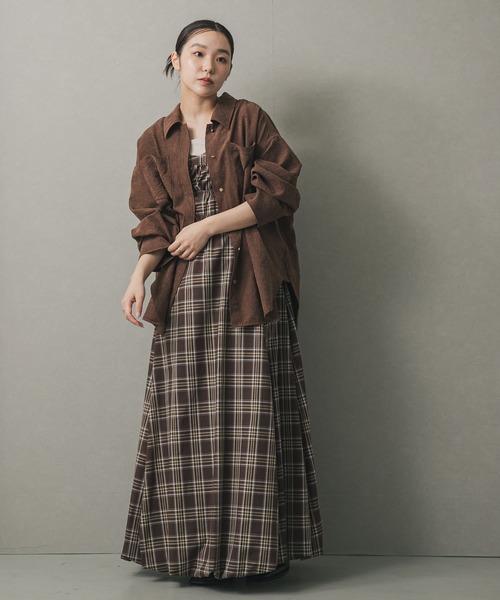 SENSE OF PLACE by URBAN RESEARCH（センスオブプレイスバイアーバンリサーチ）の「ポケットツキワイドスリーブシャツ（シャツ/ブラウス・レディース・ブラウン/キャメル/インディゴブルー・ONE）」の15枚目の写真