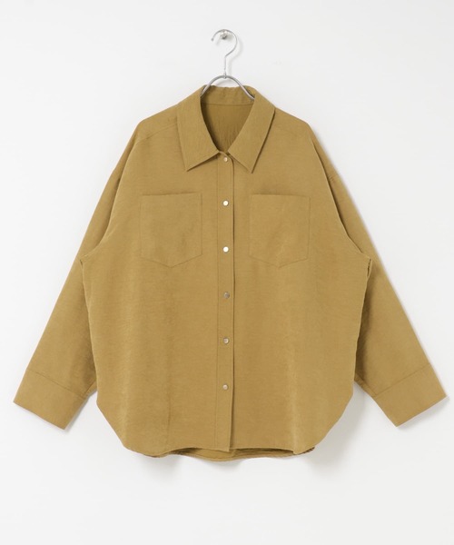 SENSE OF PLACE by URBAN RESEARCH（センスオブプレイスバイアーバンリサーチ）の「ポケットツキワイドスリーブシャツ（シャツ/ブラウス・レディース・ブラウン/キャメル/インディゴブルー・ONE）」の17枚目の写真