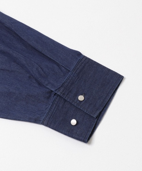 SENSE OF PLACE by URBAN RESEARCH（センスオブプレイスバイアーバンリサーチ）の「ポケットツキワイドスリーブシャツ（シャツ/ブラウス・レディース・ブラウン/キャメル/インディゴブルー・ONE）」の4枚目の写真