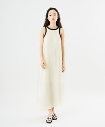 Muscat（マスカット）の「配色リブタンクワンピース（ワンピース）」