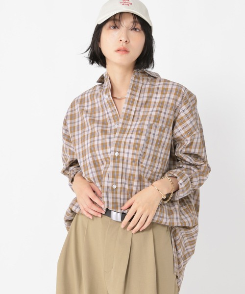 専用　スタディオクリップ　チェック柄ブラウス セール】チェックフリルブラウス（シャツ/ブラウス）｜studio