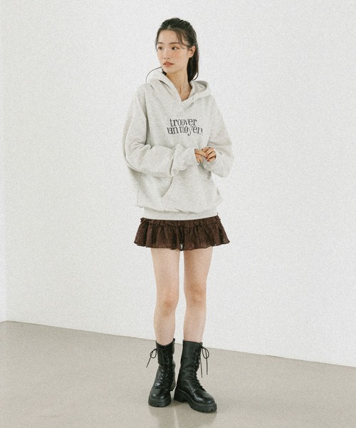 Heather（ヘザー）の「レース切り替えフリルミニスカート　590759（スカート・レディース・ブラック/オフホワイト/ブラウン・S/M）」の15枚目の写真