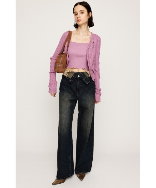 SLY LAYERED STRAIGHT デニム　パンツ LAYERED STRAIGHT DENIM PT レイヤード ストレート デニムパンツ