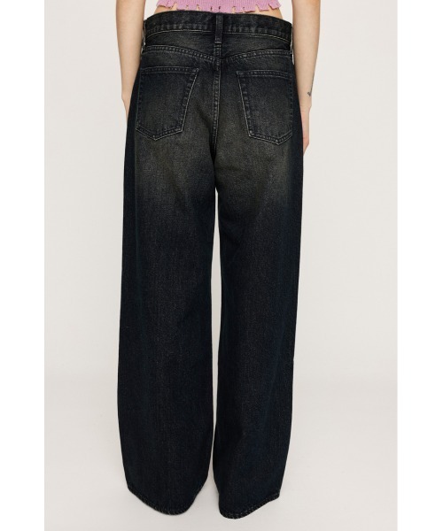 LAYERED STRAIGHT DENIM PT レイヤード ストレート デニムパンツ