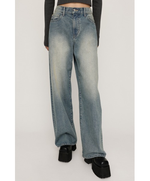 新品タグ付き。SLY LAYERED STRAIGHT パンツ SLY | LAYERED STRAIGHT DENIM パンツ (ストレート ) |SHEL'TTER