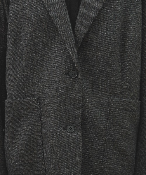fig Ｌondon（フィグロンドン）の「_WOOL TWEED jacket（テーラードジャケット・レディース・グレー/ブラック・FREE）」の10枚目の写真