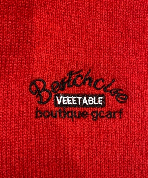 SHEPP（シープ）の「レタリング刺繍ニットマフラー（マフラー・レディース・アイボリー/レッド/グレー/ブラック/ベージュ・F）」の15枚目の写真