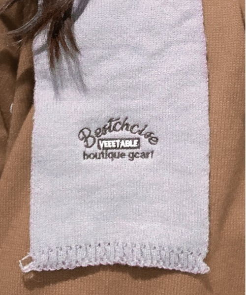SHEPP（シープ）の「レタリング刺繍ニットマフラー（マフラー・レディース・アイボリー/レッド/グレー/ブラック/ベージュ・F）」の11枚目の写真