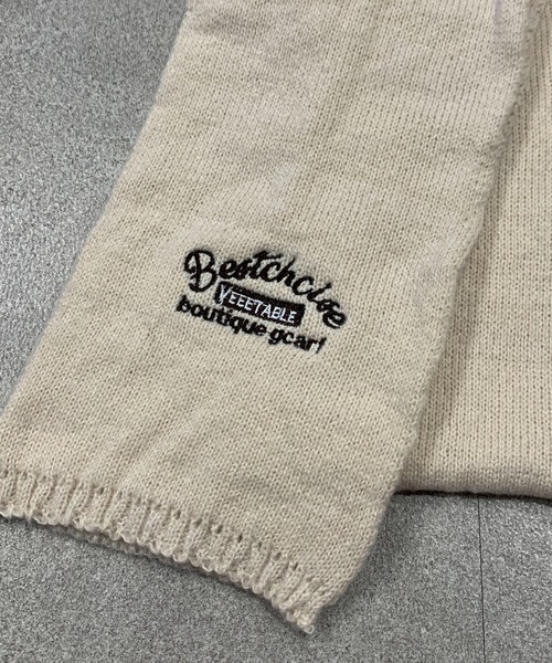 SHEPP（シープ）の「レタリング刺繍ニットマフラー（マフラー・レディース・アイボリー/レッド/グレー/ブラック/ベージュ・F）」の17枚目の写真