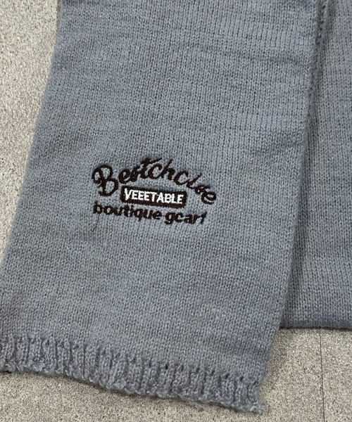 SHEPP（シープ）の「レタリング刺繍ニットマフラー（マフラー・レディース・アイボリー/レッド/グレー/ブラック/ベージュ・F）」の21枚目の写真