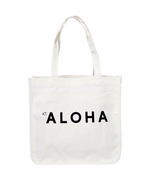 BACKYARD FAMILY(バックヤードファミリー)の「HALEIWA アロハプリントトート Lサイズ(トートバッグ・レディース・ネイビー/ブラック/アイボリー・FREE)」の2枚目の写真