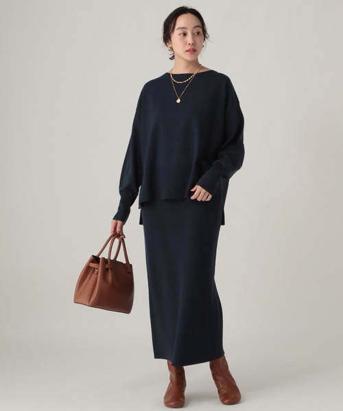 毛玉しらずリブナロースカート/571790（スカート）｜Elura（エルーラ