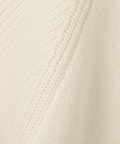 GALERIE VIE（ギャルリー ヴィー）の「モンゴルカシミヤ スタンドカラーコート（その他アウター・レディース・ホワイト/ブラウン・FREE）」の4枚目の写真