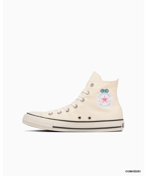 CONVERSE ALL STAR（コンバースオールスター）の「ALL STAR KM HI / KAWAISOUNI! / オールスター　ＫＭ　ＨＩ　／　可哀想に！（スニーカー・レディース・オフホワイト・4.5/4/3.5/3/5.5/5）」の2枚目の写真