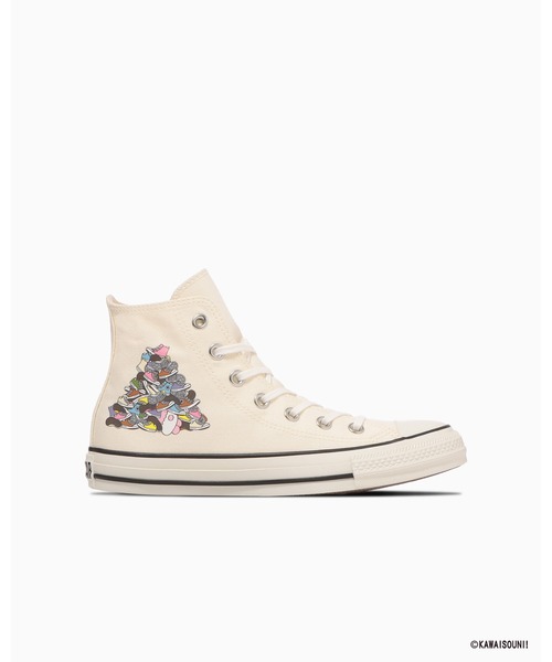 CONVERSE ALL STAR（コンバースオールスター）の「ALL STAR KM HI / KAWAISOUNI! / オールスター　ＫＭ　ＨＩ　／　可哀想に！（スニーカー・レディース・オフホワイト・4.5/4/3.5/3/5.5/5）」の3枚目の写真