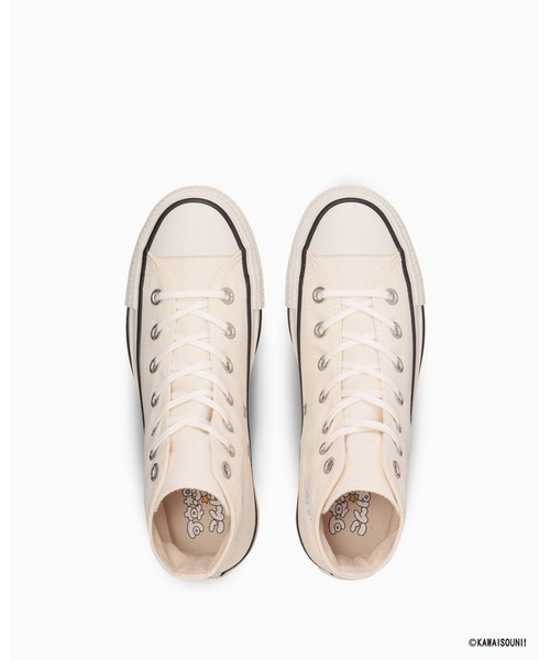 CONVERSE ALL STAR（コンバースオールスター）の「ALL STAR KM HI / KAWAISOUNI! / オールスター　ＫＭ　ＨＩ　／　可哀想に！（スニーカー・レディース・オフホワイト・4.5/4/3.5/3/5.5/5）」の4枚目の写真