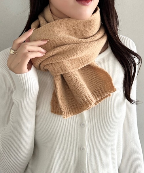 セール】13色展開 シンプルコンパクトマフラー（マフラー）｜MYMOOD