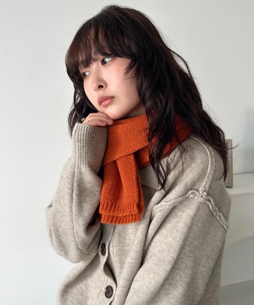 セール】13色展開 シンプルコンパクトマフラー（マフラー）｜MYMOOD