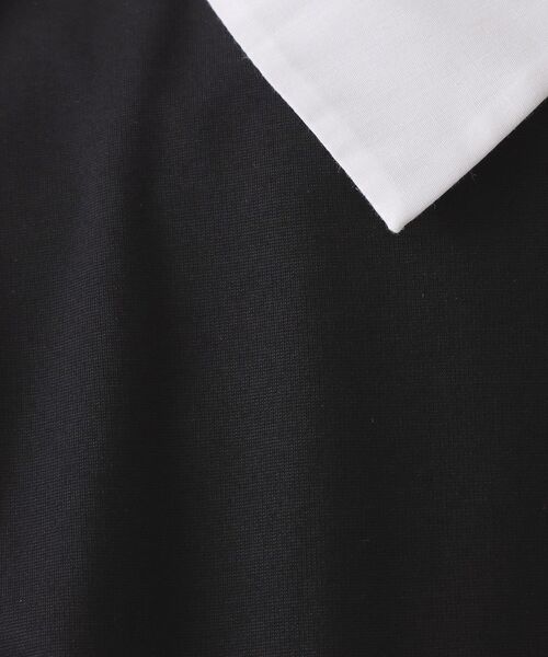 OPAQUE.CLIP（オペークドットクリップ）の「襟付きドルマントップス【洗濯機OK】（Tシャツ/カットソー・レディース・ネイビー/ライトベージュ/ブラック・38/40）」の10枚目の写真