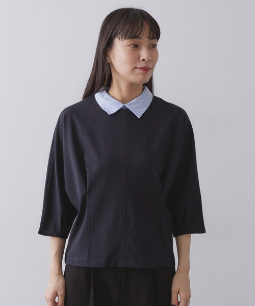 LEONARD 襟付きシャツ　カットソー　トップス LEONARD 襟付きシャツ カットソー トップス