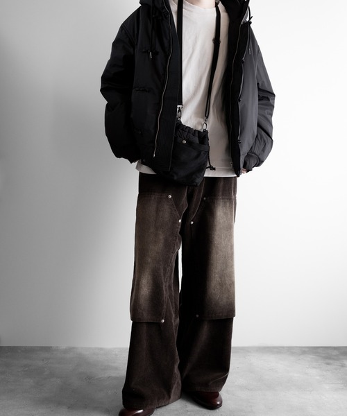 RUUBON(ルーボン)の「【RUUBON】padded hooded kung fu jacket / パデッド フーデッド カンフー ジャケット(ブルゾン・メンズ・ブラック・L/M/S)」の11枚目の写真