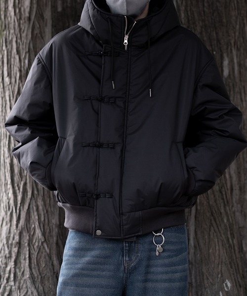 RUUBON(ルーボン)の「【RUUBON】padded hooded kung fu jacket / パデッド フーデッド カンフー ジャケット(ブルゾン・メンズ・ブラック・L/M/S)」の16枚目の写真