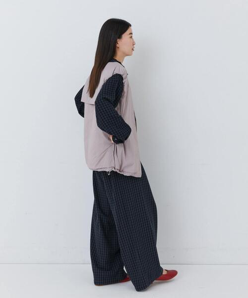 conges payes ADIEU TRISTESSE（コンジェ ペイエ アデュートリステス）の「中綿ベスト（ベスト・レディース・ピンク/ブルーグリーン・38）」の5枚目の写真