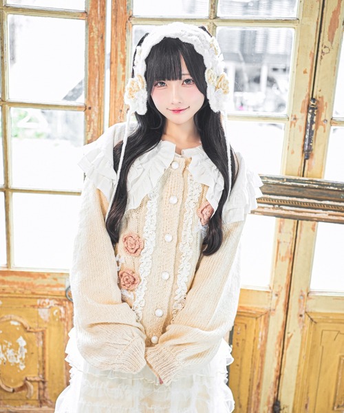 Qutie Frash 振袖レースボレロ/カーディガン Qutie Frash 振袖レースボレロ/カーディガン