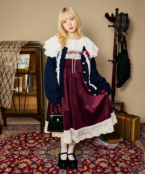 kutir（クティール）の「【クティールとレトロ】レースフラワーカーディガン（カーディガン/ボレロ・レディース・アイボリー/レッド/ネイビー/ブラウン・FREE）」の20枚目の写真