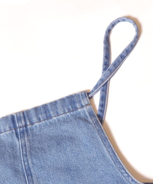 coca（coca）（コカ）の「【WEB限定セール】デニムサロペット（サロペット/オーバーオール・レディース・ライトブルー・M/L）」の10枚目の写真