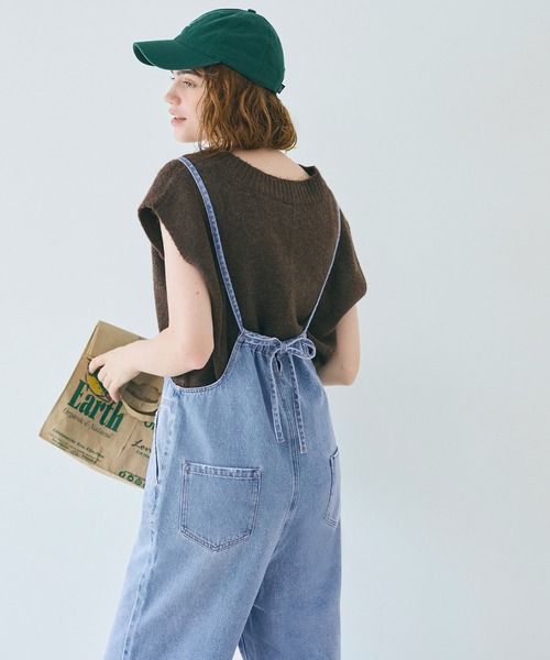 coca（coca）（コカ）の「【WEB限定セール】デニムサロペット（サロペット/オーバーオール・レディース・ライトブルー・M/L）」の7枚目の写真