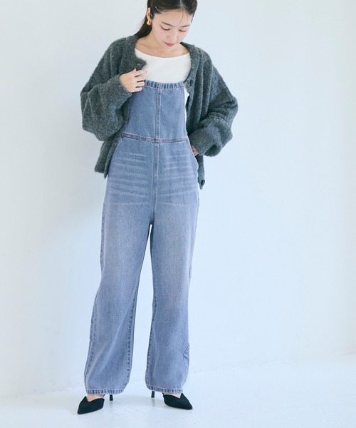 coca（coca）（コカ）の「【WEB限定セール】デニムサロペット（サロペット/オーバーオール・レディース・ライトブルー・M/L）」の21枚目の写真