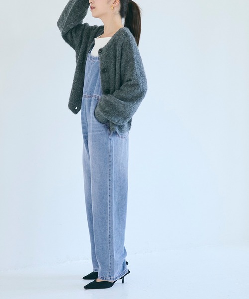 coca（coca）（コカ）の「【WEB限定セール】デニムサロペット（サロペット/オーバーオール・レディース・ライトブルー・M/L）」の17枚目の写真