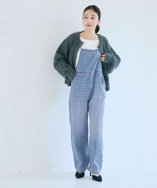 coca（coca）（コカ）の「【WEB限定セール】デニムサロペット（サロペット/オーバーオール・レディース・ライトブルー・M/L）」の16枚目の写真