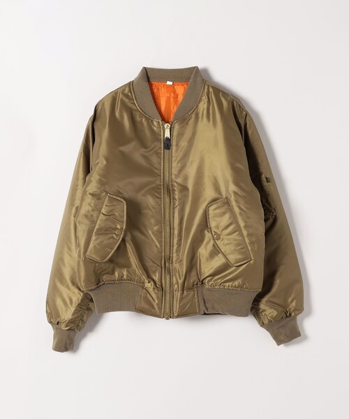 ROTHCO（ロスコ）の「ROTHCO: MA-1 フライト ジャケット（その他アウター・レディース・ブラック/カーキ・ONE SIZE）」の2枚目の写真