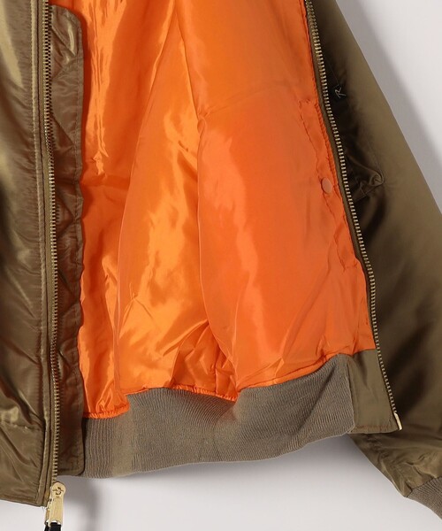 ROTHCO（ロスコ）の「ROTHCO: MA-1 フライト ジャケット（その他アウター・レディース・ブラック/カーキ・ONE SIZE）」の6枚目の写真