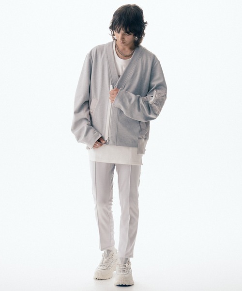 Maison ULA（メゾンウラ）の「【Maison ULA】メッシュカーディガン（カーディガン/ボレロ・メンズ・ブラック/グレー・1/2）」の17枚目の写真