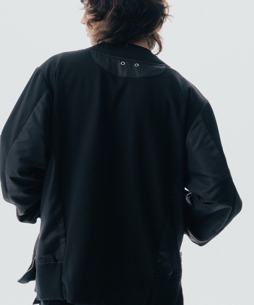 Maison ULA（メゾンウラ）の「【Maison ULA】メッシュカーディガン（カーディガン/ボレロ・メンズ・ブラック/グレー・1/2）」の21枚目の写真