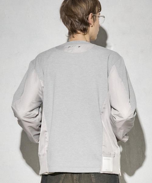 Maison ULA（メゾンウラ）の「【Maison ULA】メッシュカーディガン（カーディガン/ボレロ・メンズ・ブラック/グレー・1/2）」の3枚目の写真